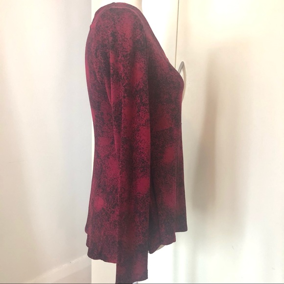 Cut Loose red top high waisted peplum cozy knit - Picture 10 of 10